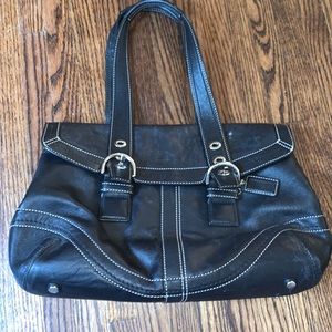 Authentic Coach bag black leather